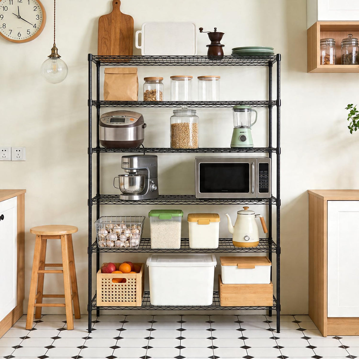 5-Tier Wire Shelf | 36" x 14" x 72" | Chrome