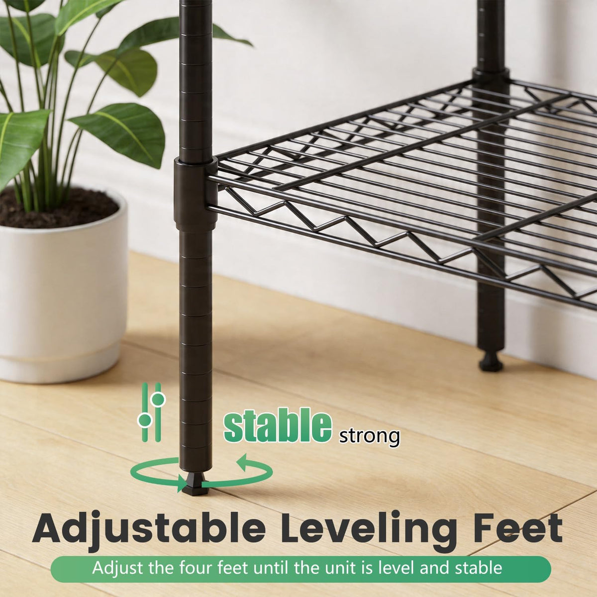 5-Tier Wire Shelf | 36" x 14" x 72" | Chrome