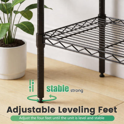 5-Tier Wire Shelf | 36" x 14" x 72" | Chrome