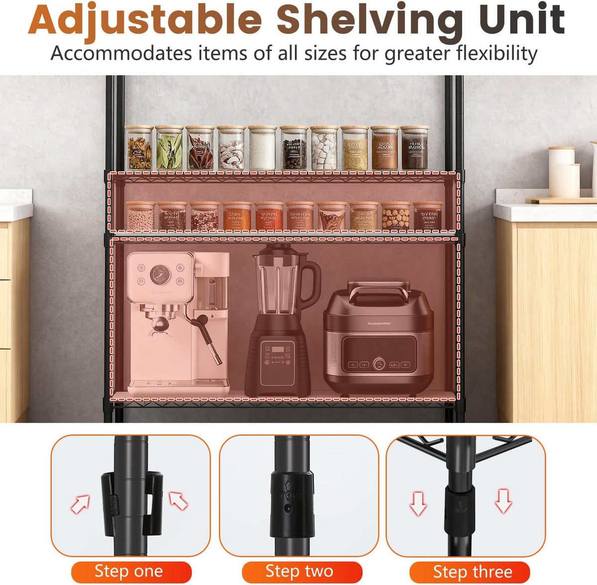 5-Tier Wire Shelf | 36" x 14" x 72" | Chrome