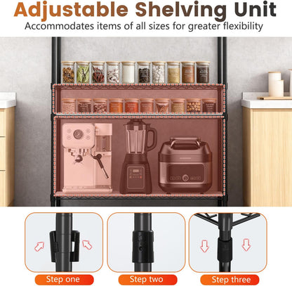 5-Tier Wire Shelf | 36" x 14" x 72" | Chrome