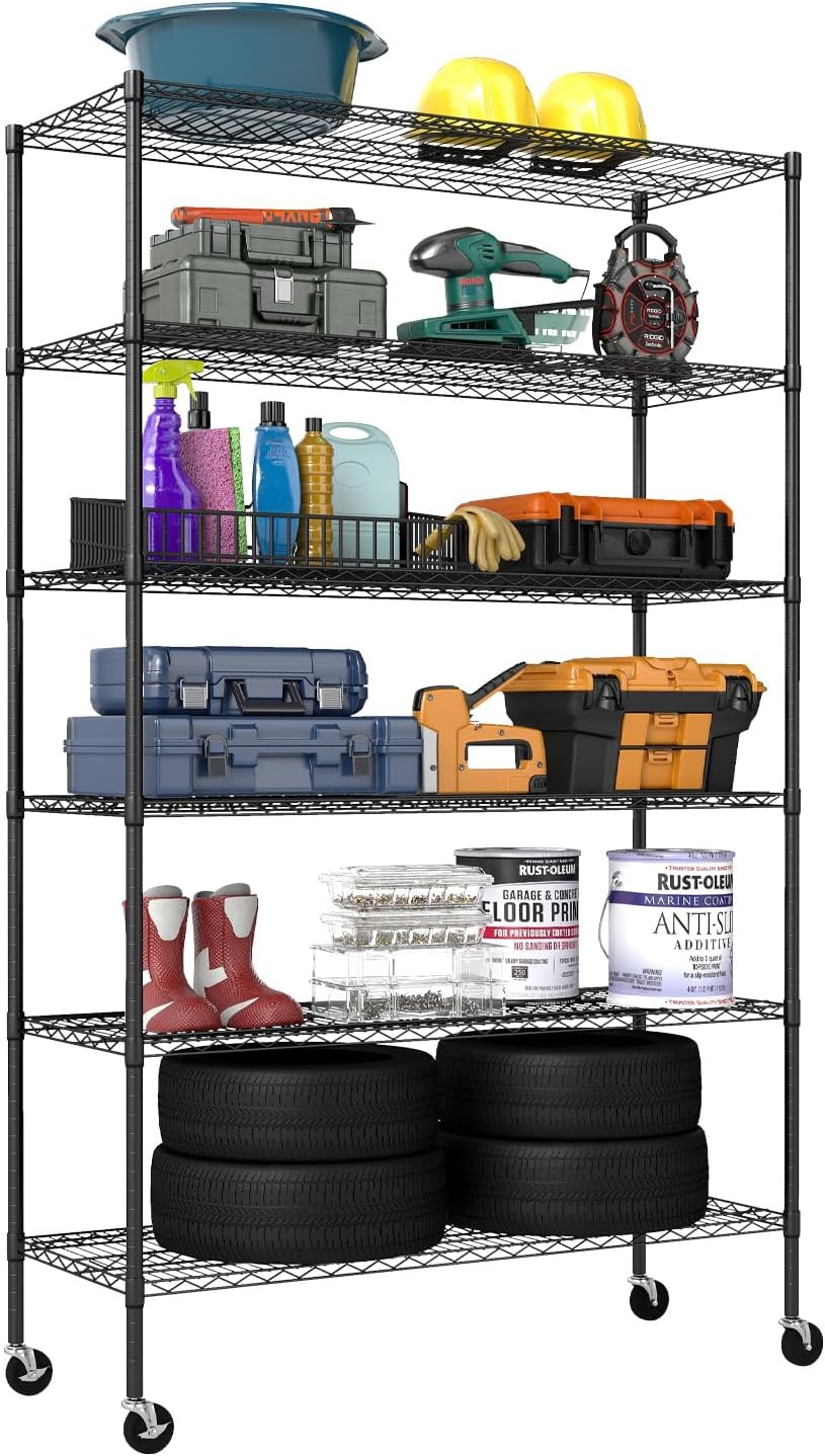 5-Tier Wire Shelf | 36" x 14" x 72" | Chrome