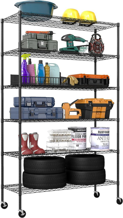 5-Tier Wire Shelf | 36" x 14" x 72" | Chrome