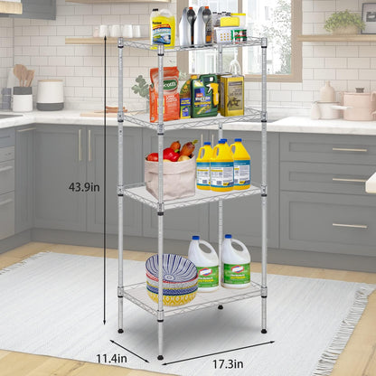 5-Tier Wire Shelf | 36" x 14" x 72" | Chrome