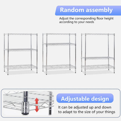 5-Tier Wire Shelf | 36" x 14" x 72" | Chrome