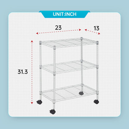 5-Tier Wire Shelf | 36" x 14" x 72" | Chrome