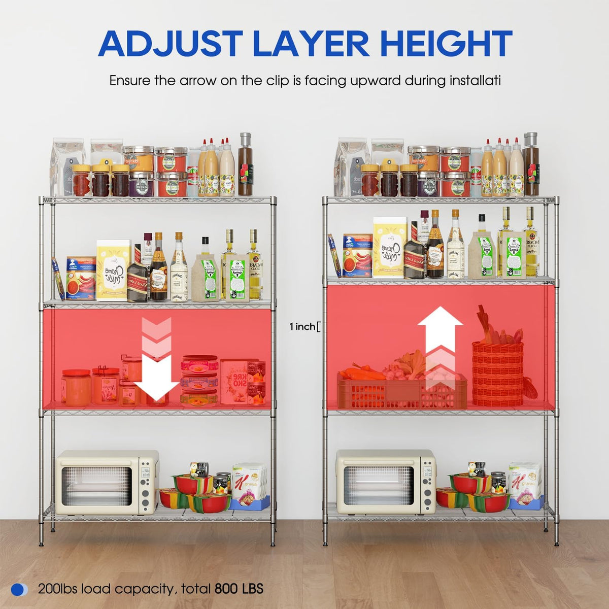 5-Tier Wire Shelf | 36" x 14" x 72" | Chrome