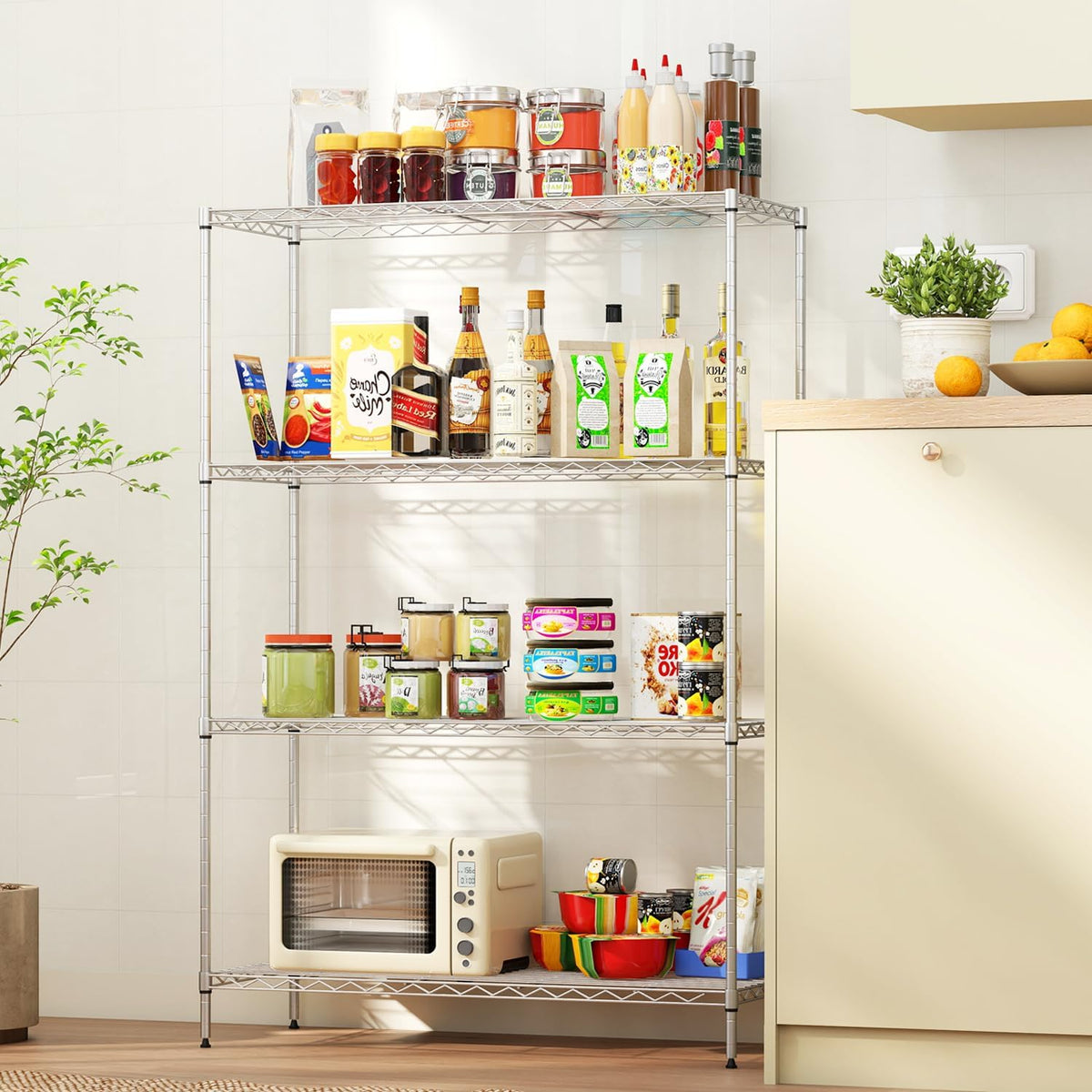 5-Tier Wire Shelf | 36" x 14" x 72" | Chrome