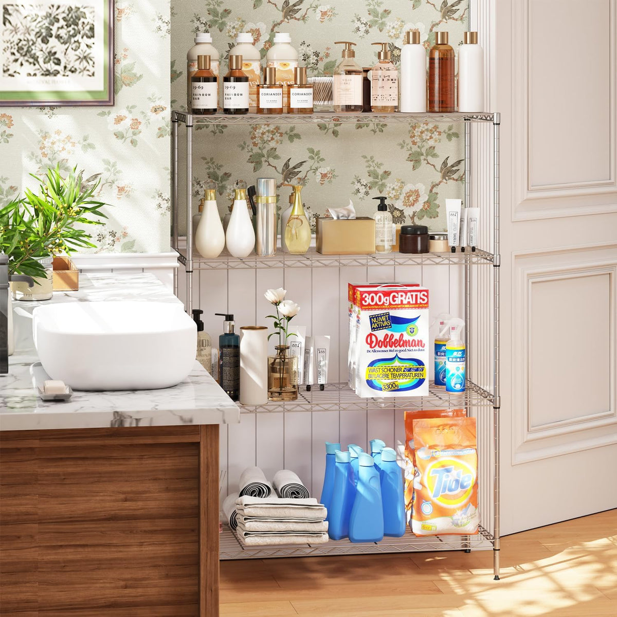 5-Tier Wire Shelf | 36" x 14" x 72" | Chrome