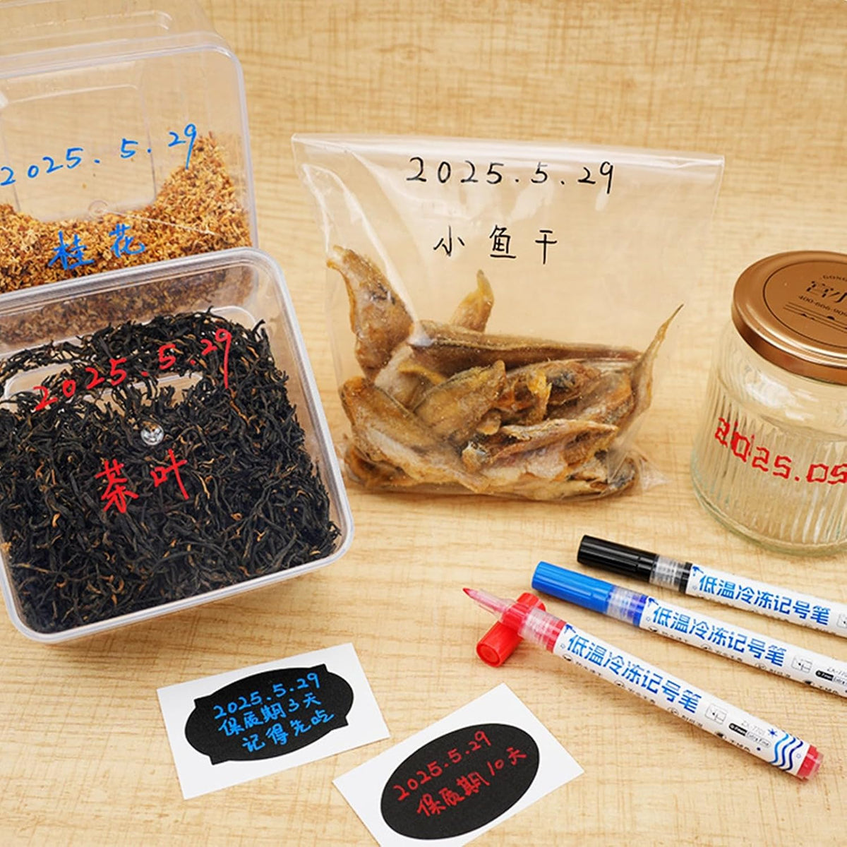 Refrigerator Marker Pen Freezer Marker with Oil Based Inks That Stays Clear in Frosty and Humid Environments Cold