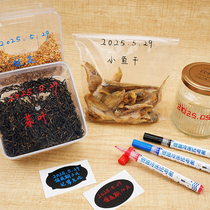 Refrigerator Marker Pen Freezer Marker with Oil Based Inks That Stays Clear in Frosty and Humid Environments Cold