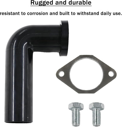 Garbage Disposal Drain Elbow Replacement Kit,Garbage Disposal Drain And Gasket Kit for Waste King,with 1.5" Elbow, Flange, Gasket, and Two Screws