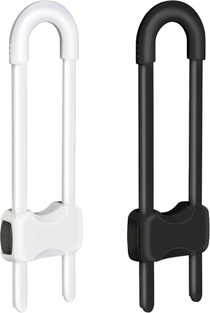 Baby Proofing Cabinets,Cabinet Locks for Babies,White,Pack of 2