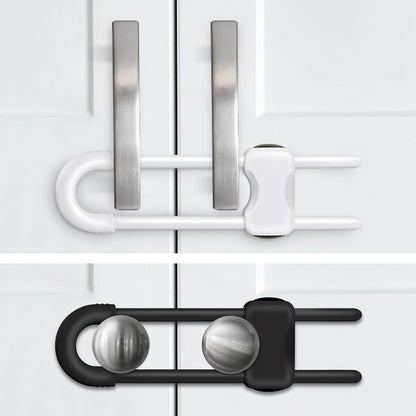 Baby Proofing Cabinets,Cabinet Locks for Babies,White,Pack of 2
