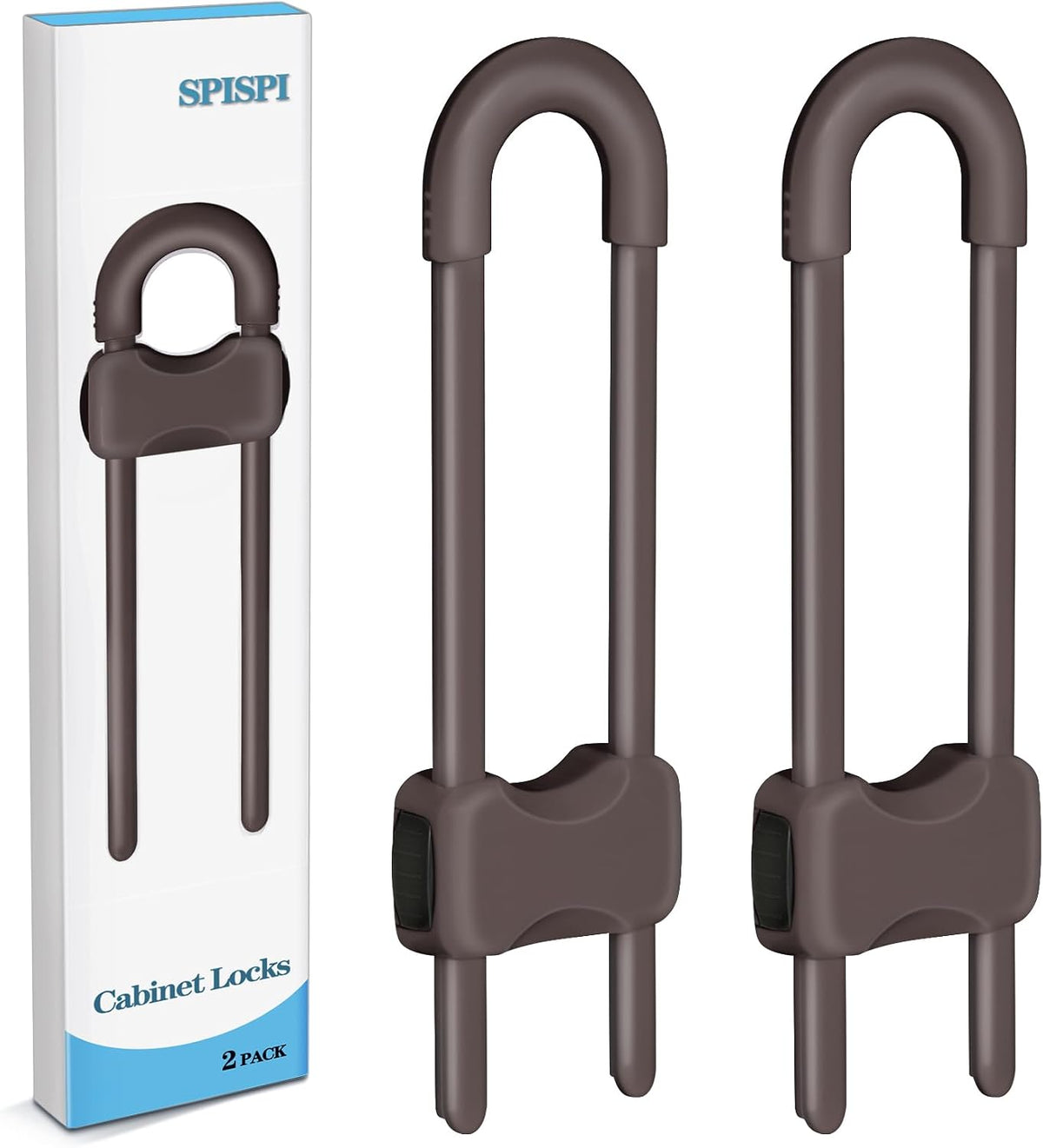 Baby Proofing Cabinets,Cabinet Locks for Babies,White,Pack of 2