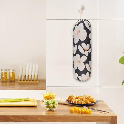 TOGETRUE Plastic Bag Holder, Lightweight Grocery Bag Holder for Plastic Bags, Wall Mount Floral Shopping Bags Dispenser Organizer for Kitchen Pantry Outdoor (Light Grey)