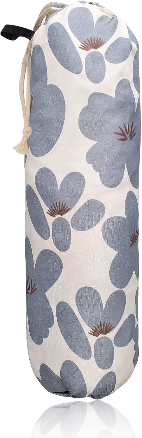 TOGETRUE Plastic Bag Holder, Lightweight Grocery Bag Holder for Plastic Bags, Wall Mount Floral Shopping Bags Dispenser Organizer for Kitchen Pantry Outdoor (Light Grey)