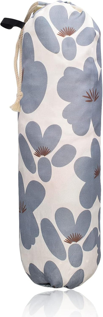 TOGETRUE Plastic Bag Holder, Lightweight Grocery Bag Holder for Plastic Bags, Wall Mount Floral Shopping Bags Dispenser Organizer for Kitchen Pantry Outdoor (Light Grey)