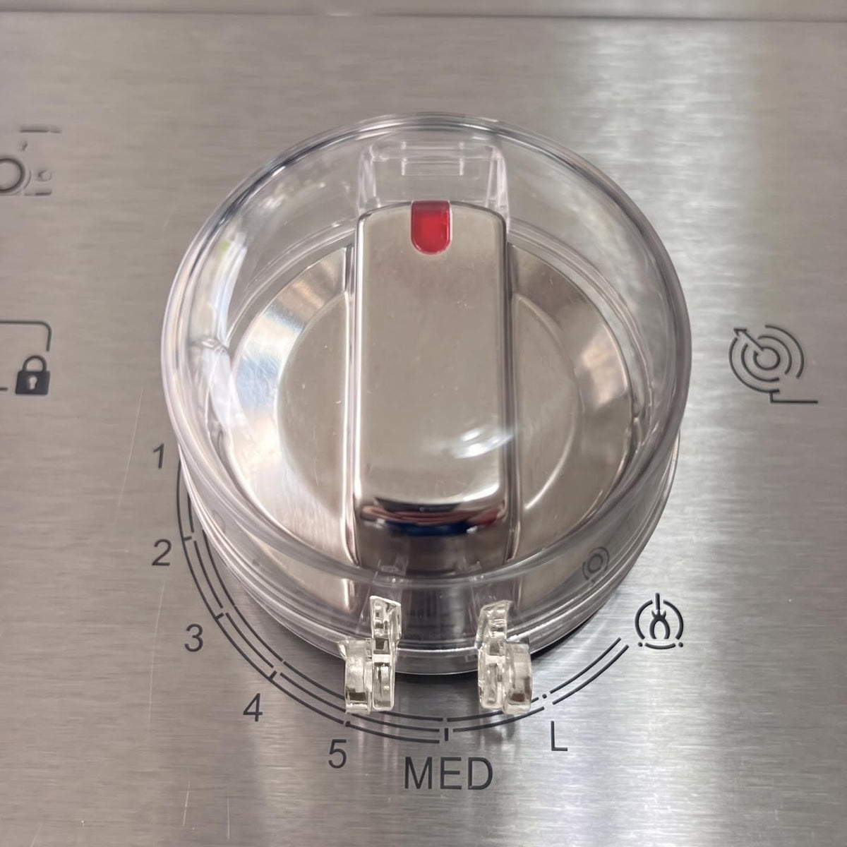 Stove Knob Safety Covers, V-0 Flame Retardant, 5 Covers & 1 Lock