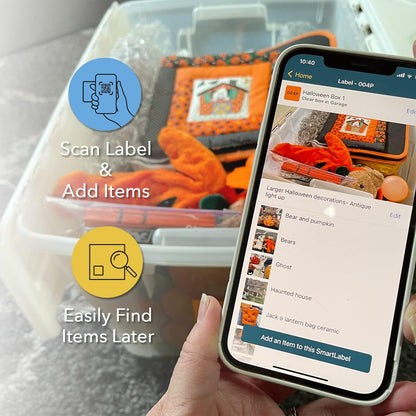 QR Code Labels for Storage, Organization, Moving & Inventory