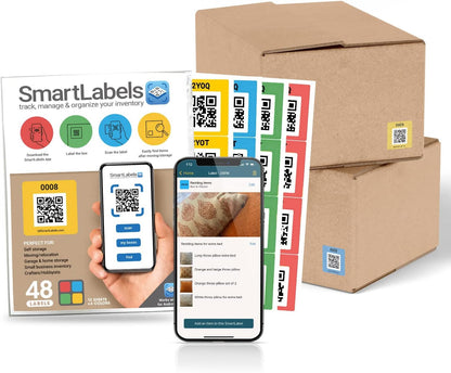 QR Code Labels for Storage, Organization, Moving & Inventory