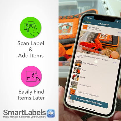 QR Code Labels for Storage, Organization, Moving & Inventory