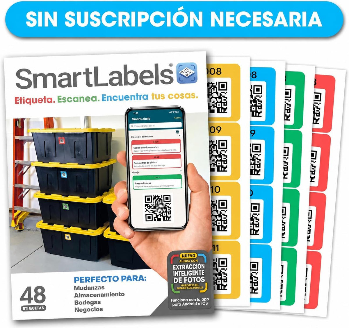QR Code Labels for Storage, Organization, Moving & Inventory