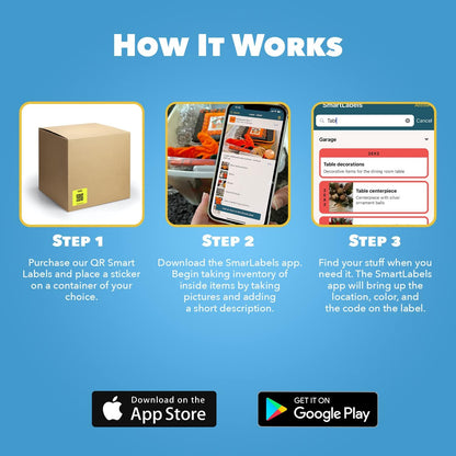 QR Code Labels for Storage, Organization, Moving & Inventory