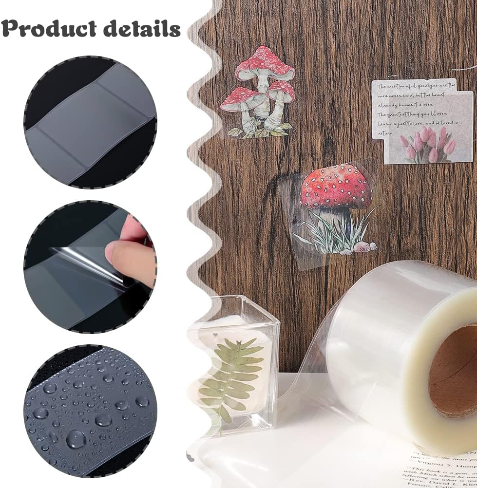500 Clear Label Protectors, 3.15 x 1.2 in, Waterproof Barcode Covers | Pvc Film, Rounded Corners, Resists Water And Scratches, Helps Prevent Peeling, For Books, Labels, Library And Office Use