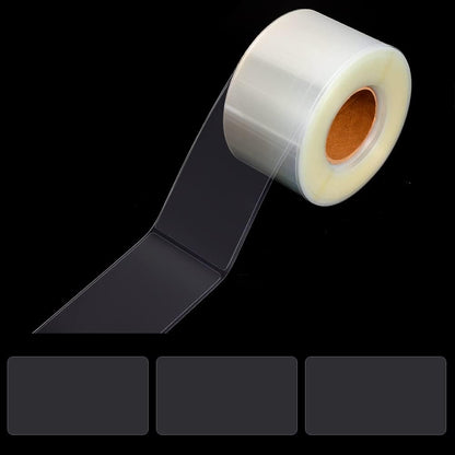 500 Clear Label Protectors, 3.15 x 1.2 in, Waterproof Barcode Covers | Pvc Film, Rounded Corners, Resists Water And Scratches, Helps Prevent Peeling, For Books, Labels, Library And Office Use