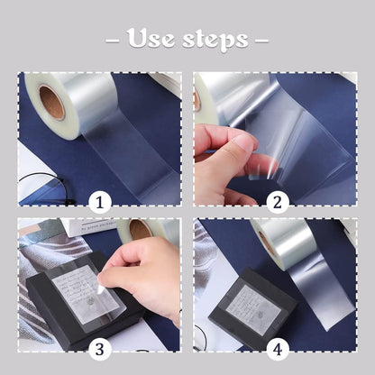 500 Clear Label Protectors, 3.15 x 1.2 in, Waterproof Barcode Covers | Pvc Film, Rounded Corners, Resists Water And Scratches, Helps Prevent Peeling, For Books, Labels, Library And Office Use