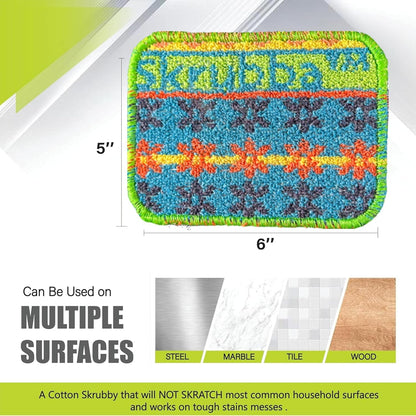 ! Skrubba Reusable Dish Scrubbers – Non-Scratch Scouring Pads for Kitchen & Household – Eco-Friendly, Dishwasher Safe Scrub Sponges for Dishes, Pots & Pans (Vogue)