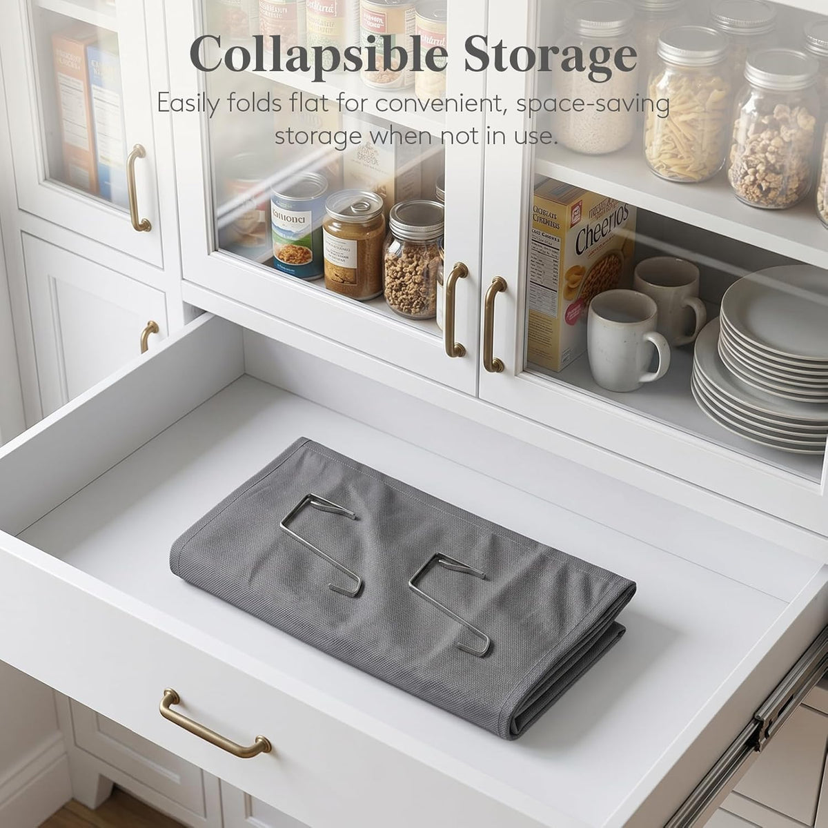 1 Pack Over the Door Organizer 5 Section Hanging Storage, Dark Gray