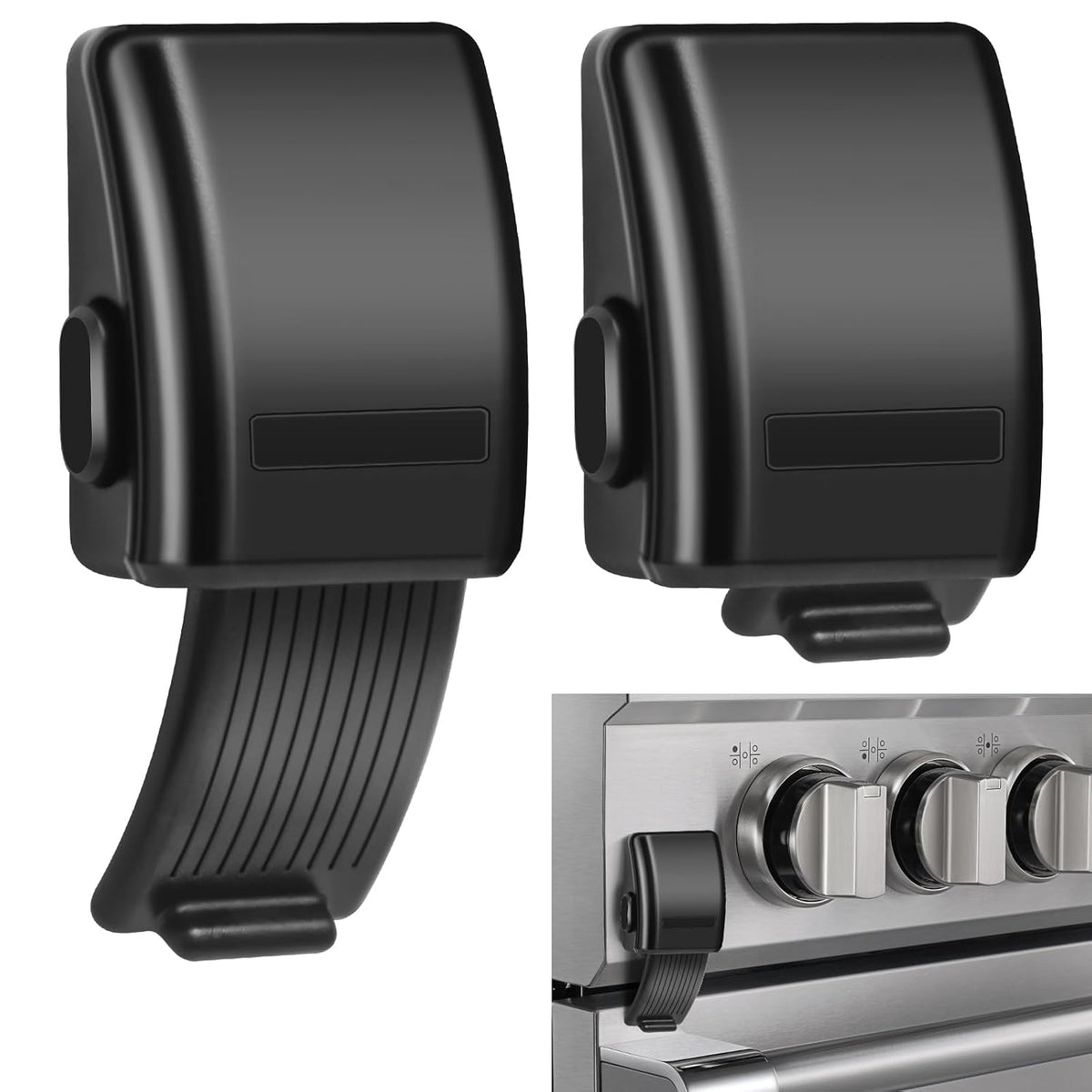 1.8x3.1 Inch Childproof Oven Door Lock 2 Pack Updated Oven Front Lock Child Safety Oven Lock Baby Proofing