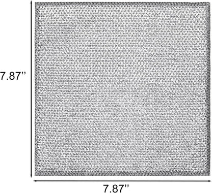 Double-Layer Steel Wire Cleaning Cloth - Non-Scratch Wire Dishcloth Rag Heavy Duty Scrub Pads Multi-Purpose Silver Mesh Scouring Pads for Dishes, Pots, Pans (10 pcs)