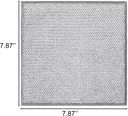 Double-Layer Steel Wire Cleaning Cloth - Non-Scratch Wire Dishcloth Rag Heavy Duty Scrub Pads Multi-Purpose Silver Mesh Scouring Pads for Dishes, Pots, Pans (10 pcs)