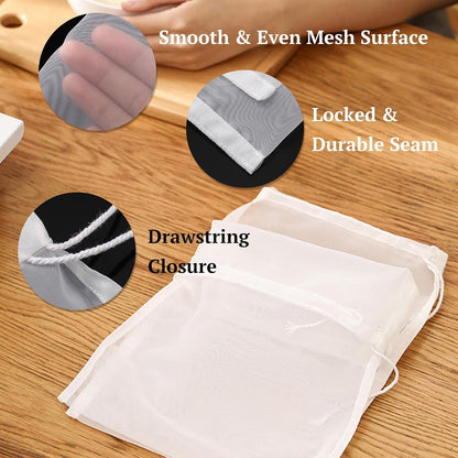 Double-Layer Steel Wire Cleaning Cloth - Non-Scratch Wire Dishcloth Rag Heavy Duty Scrub Pads Multi-Purpose Silver Mesh Scouring Pads for Dishes, Pots, Pans (10 pcs)
