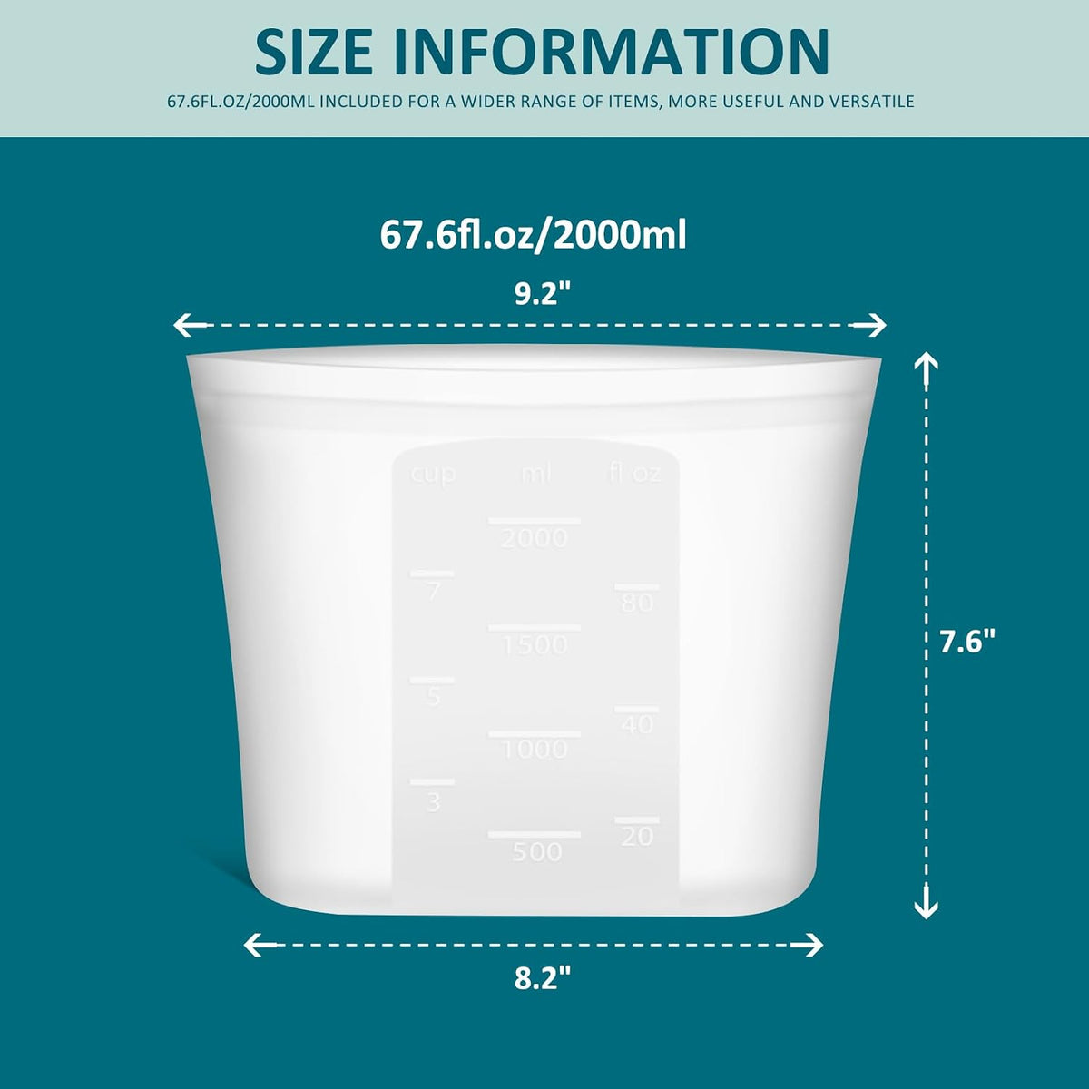 Extra Large Reusable Silicone Food Storage Bags 4 Pack, 0.8 Gallon/3000ml, 100% Silicone Stand-Up Wide-Open Zip-Lock Reusable Bags for Large Items, Microwave Freezer Oven Dishwasher Safe, Translucent