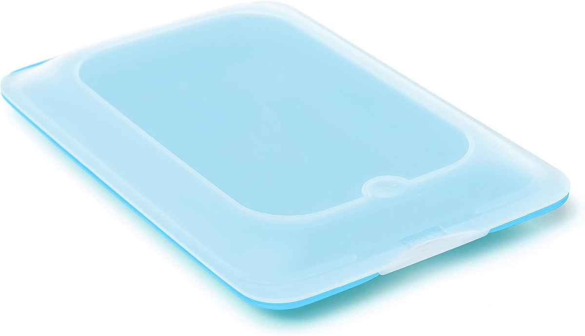 Set 4 cold meat container, with lid and body removed, in four colours, reusable and stackable, made of BpA-free plastic