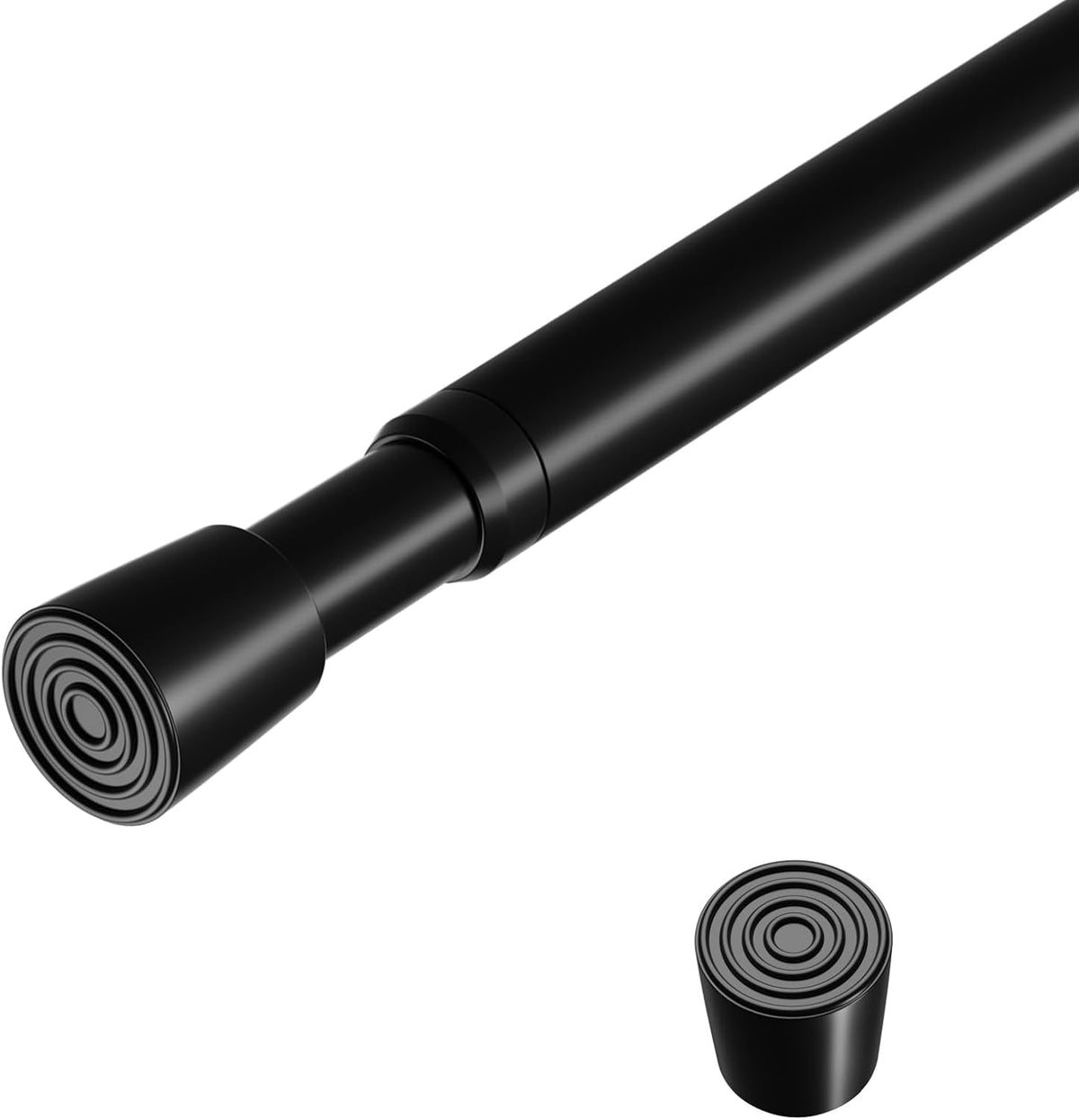 2 Pack Spring Loaded Tension Rod 17-41" Tension Curtain Rods tension