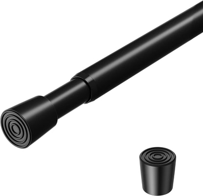 2 Pack Spring Loaded Tension Rod 17-41" Tension Curtain Rods tension