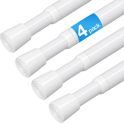 2 Pack Spring Loaded Tension Rod 17-41" Tension Curtain Rods tension