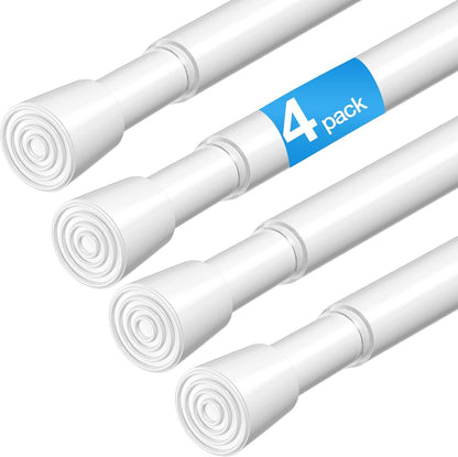 2 Pack Spring Loaded Tension Rod 17-41" Tension Curtain Rods tension