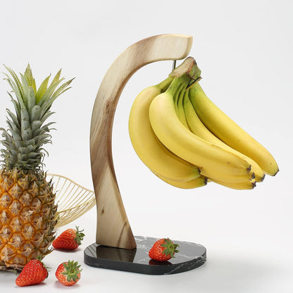 Banana Hanger - Modern Banana Holder Tree Stand with Non-Slip Marble Base