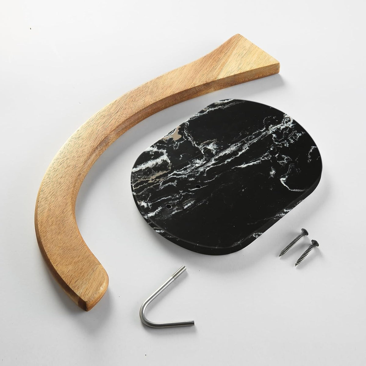 Banana Hanger - Modern Banana Holder Tree Stand with Non-Slip Marble Base