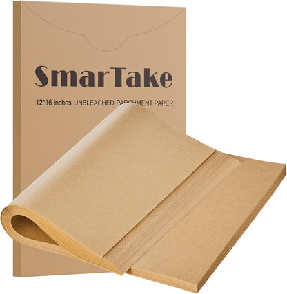 200 Pcs Parchment Paper Baking Sheets, 12x16 Inches, Non-Stick
