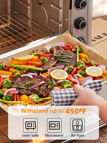 200 Pcs Parchment Paper Baking Sheets, 12x16 Inches, Non-Stick