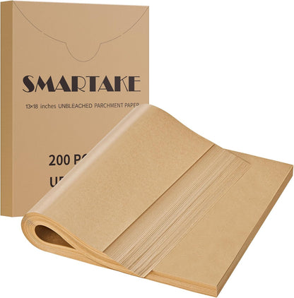 200 Pcs Parchment Paper Baking Sheets, 12x16 Inches, Non-Stick