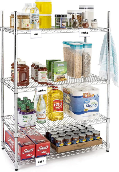 50 Pack Reusable Plastic Wire Shelf Label Holder, for Pantry Retail Merchandise Shopping Mall Store Shop Supermarket UPC Price Card Sign and Ticket Display Holder, Clip-On Design. 6cm X 4cm