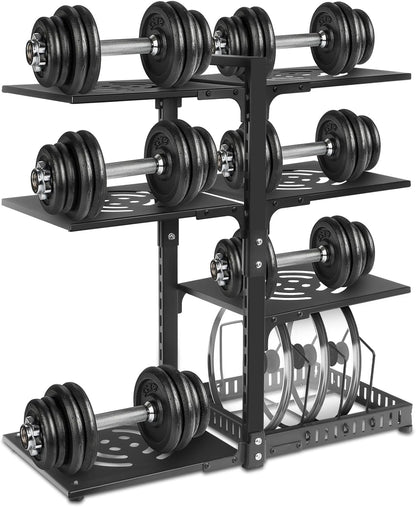 Pot Rack Organizers： 7-Tier Adjustable Heavy Duty Pan Organizer Rack for Cabinet ，Multiple Use Modes，Pot Rack & Pan Rack for Kitchen Counter and Cabinet